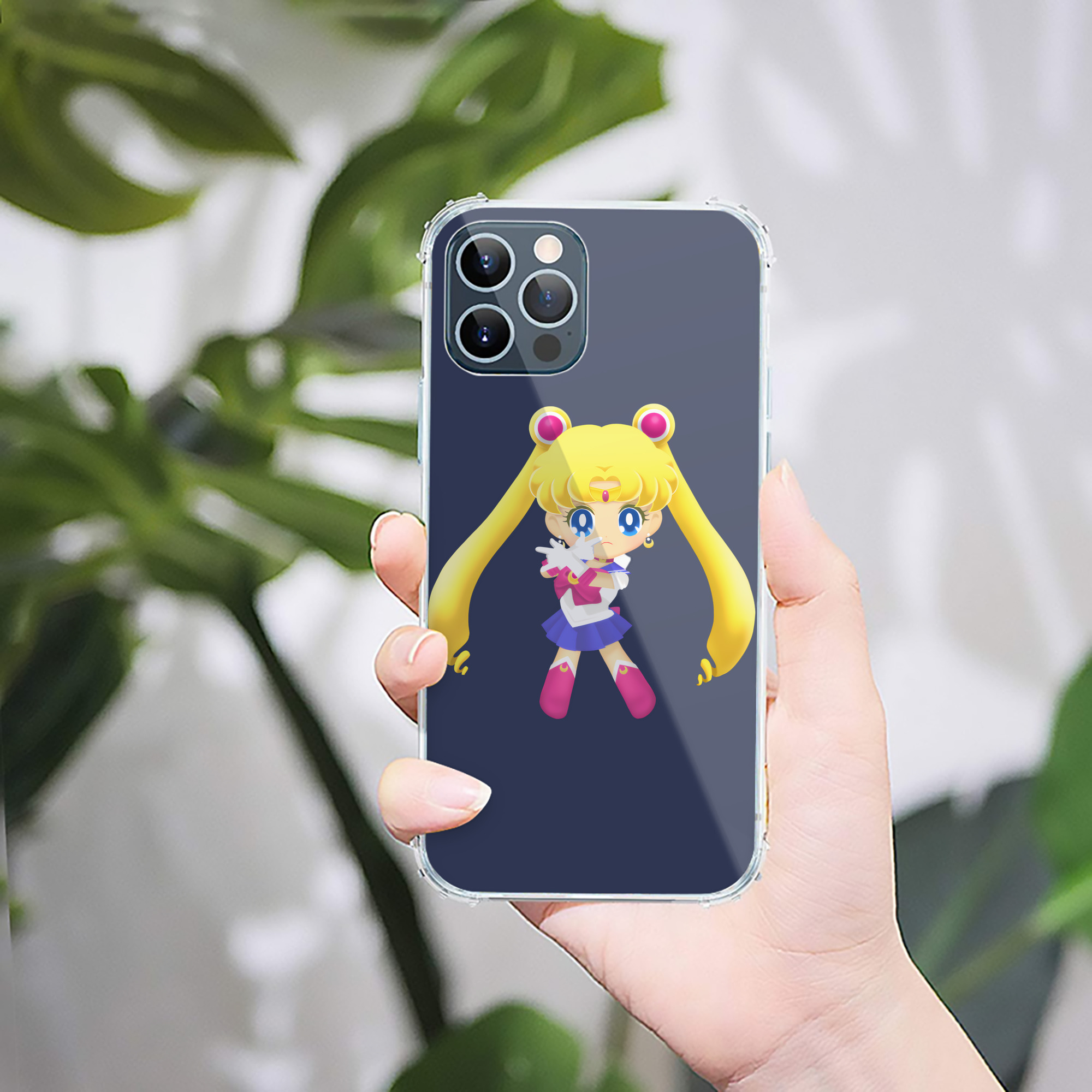 （画像用） 美少女戦士セーラームーン 月野 うさぎ つきの うさぎ Sailor Moon Tsukino Usagi 【iPhone 12シリーズ対応】透明スマホケース（クリアソフトケース）